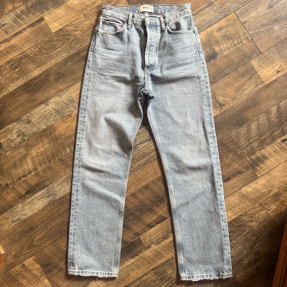 Agolde Women's Straight Leg Jeans - Light Blue